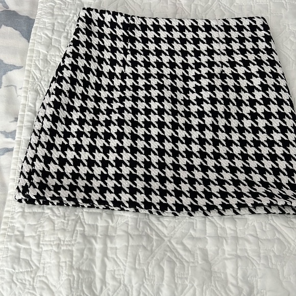 TWEED houndstooth miniskirt - Picture 4 of 11